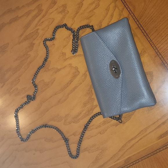 Gray crossbody purse 👜 genuine leather! - Picture 3 of 6